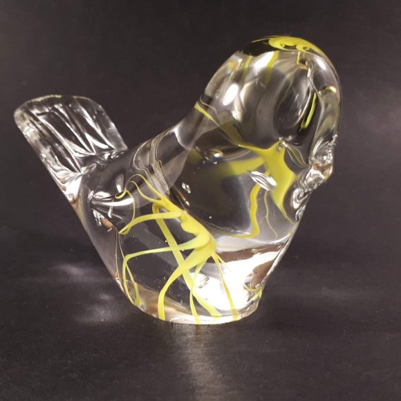 Vintage large bird glass paperweight/figurine - Picture 3 of 8